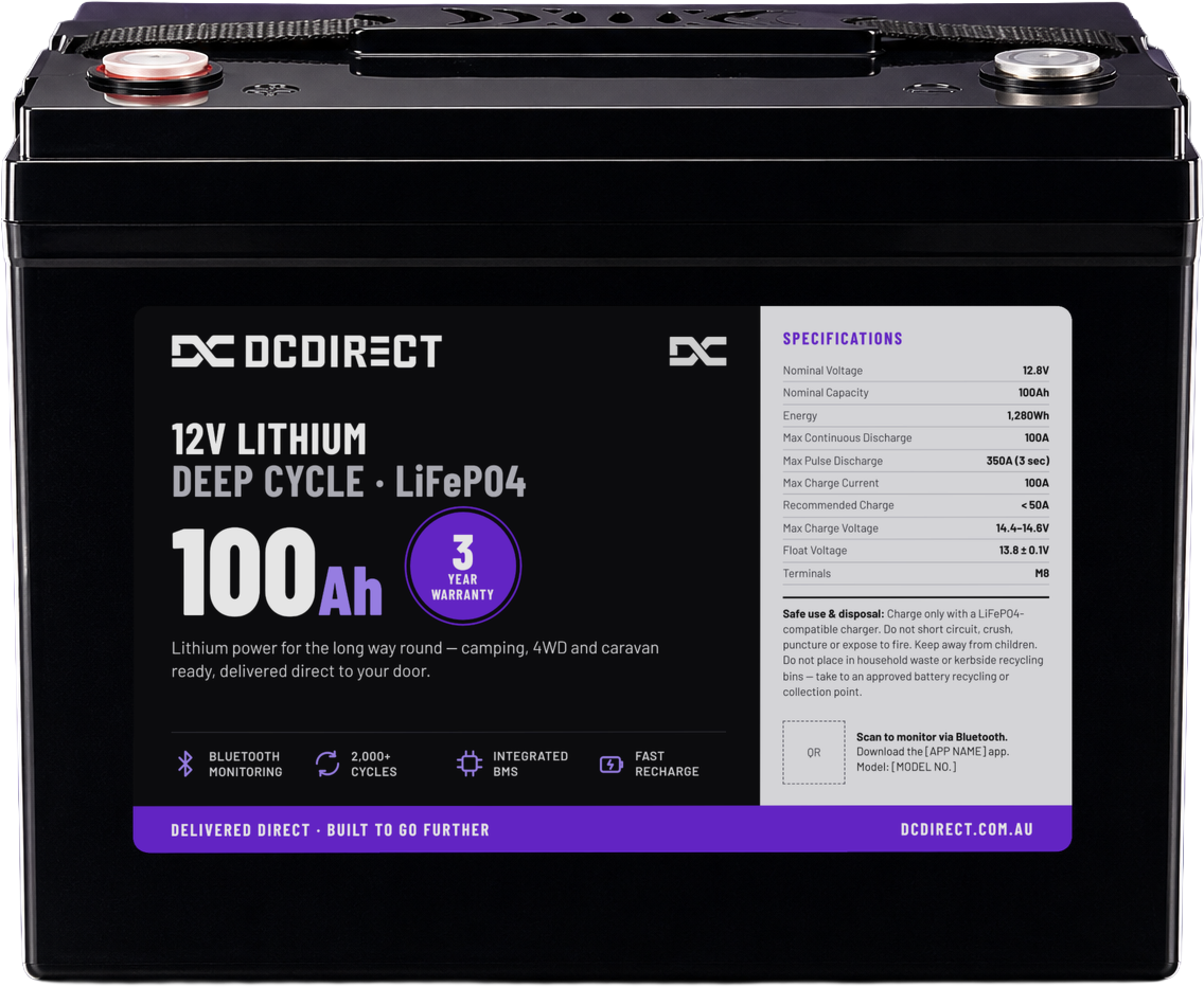DC Direct Lithium 100Ah