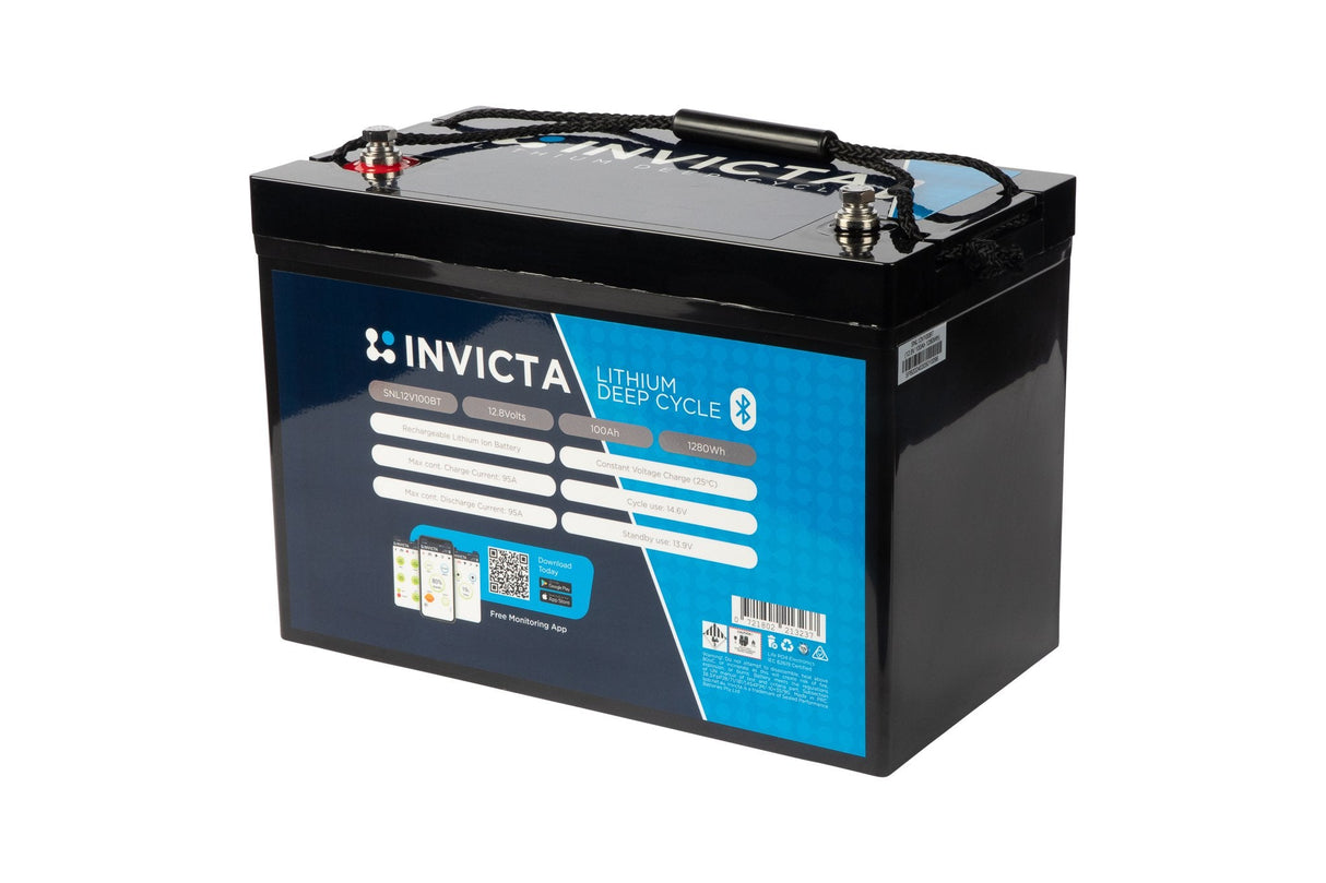 Invicta Lithium 12V100AH BLUETOOTH