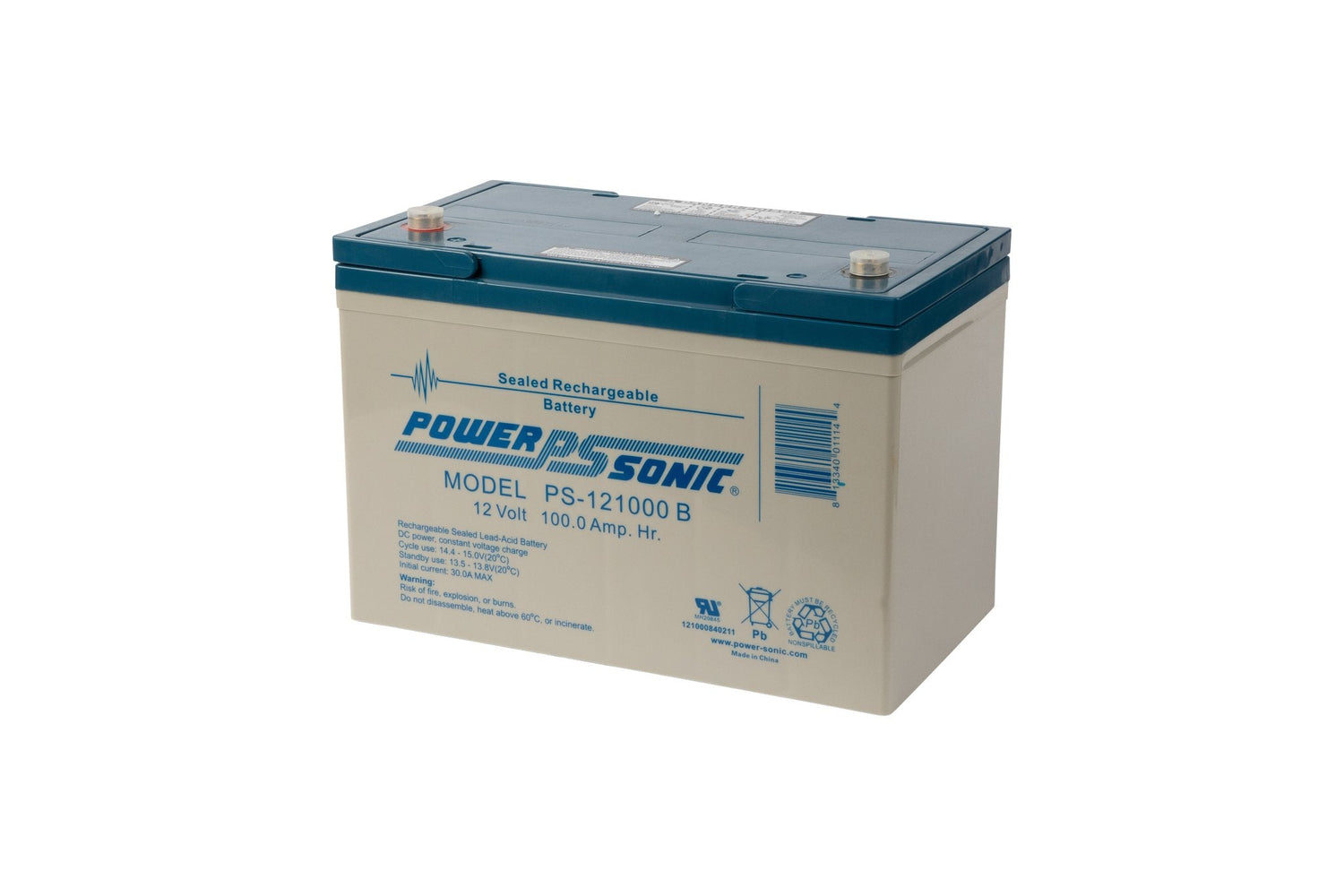 Power-Sonic PS-121000 12V 100Ah SLA Battery – Reliable Power For Backup & Mobility